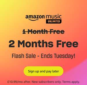 Amazon Music 2 Months Free - New Accounts