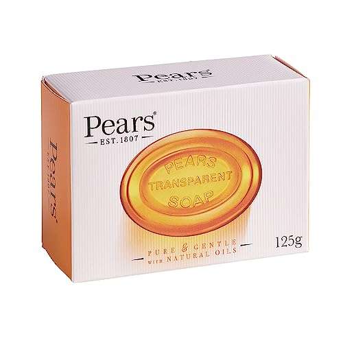 Pears Pure & Gentle Transparent Soap Bar with Natural Oils 125g (12 Pack) Sold by WP Consultants FBA