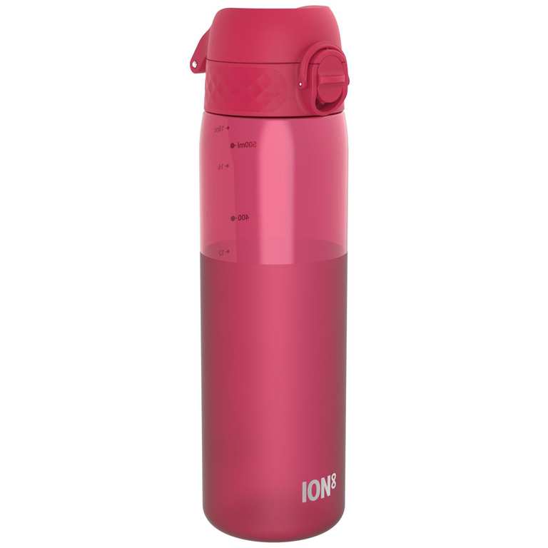 ION8 Water Bottle, 500 ml/18 oz, Leak Proof, Easy to Open, Secure Lock, Dishwasher Safe, BPA Free, Hygienic