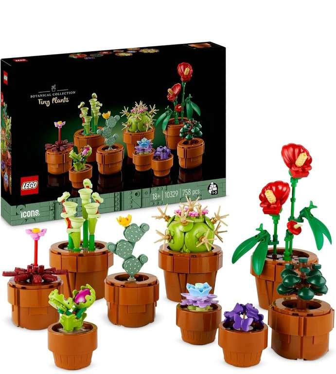 LEGO Icons Tiny Plants Flowers Botanical Set 10329. Free click & reserve at stores