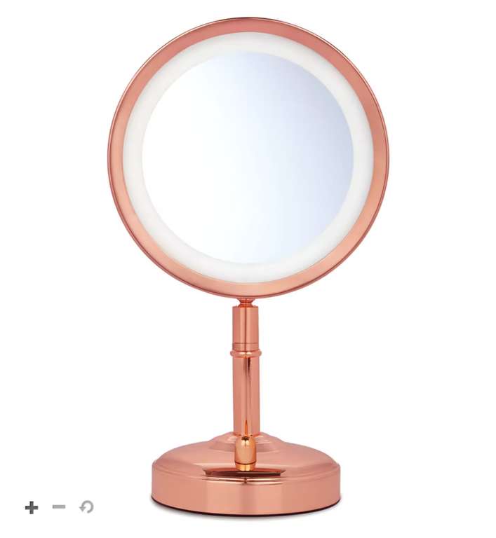 No7 Rose Gold Illuminated Makeup Mirror, Exclusive to Boots -£10 + £1.50 Click & Collect (Free over £15) @ Boots