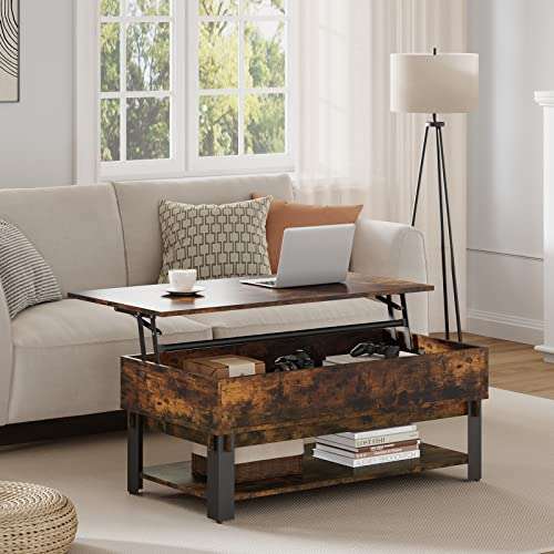 Novilla Metal Foot Lift Top Coffee Table with Large Hidden Storage £69.99 @ Amazon