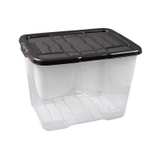 Strata Stackable Curve Storage Box with lid 10L £2.13 / 30L £3.83 / 42L £5.10 (discount at checkout - free collection) @ B&Q