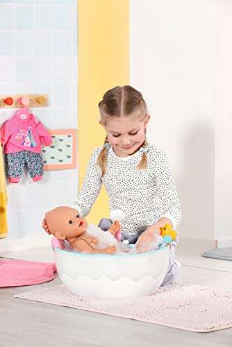 BABY Born Bath Bathtub 832691 - Accessories for 36cm & 43cm Dolls with Light/Sound Effects For Toddlers - £22.01 @ Amazon