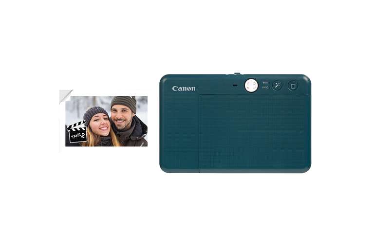 Canon 4519C008 Zoemini S2 (Teal) - Slimline Instant Camera and Pocket Photo Printer, Ideal for Snapping Selfies