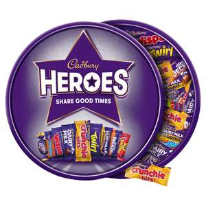 Cadbury Heroes 550g / Roses 550g / Quality Street 600g / Celebrations Tub 600g - Clubcard Price