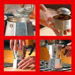 Bialetti Moka Express Caffettiera in Alluminio, 6 Cups, Acciaio Inossidabile, Argento - £28.86 @ Amazon