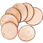 Wooden Log Slices- 30 Pieces Discs 6-7cm Drilled Hole Natural Slices Sold by LONGINTO LIMITED FBA