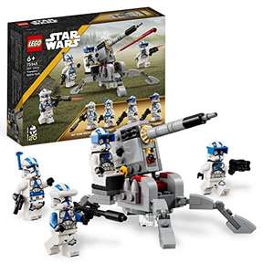 2x LEGO Star Wars 501st Clone Troopers Battle Pack Set, AV-7 Anti Vehicle Cannon & Spring Loaded Shooter + 4 Characters (possible £17.75)