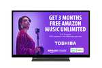 Toshiba 32WK3C63DB 32-inch, HD Ready, Freeview Play, Smart TV, Alexa Built-in (2021 Model) £135 @ Amazon