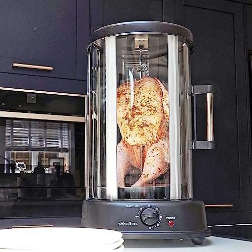 Schallen Electric 1500W 360° Rotating 21L Rotisserie Grill - Sold By Netagon UK