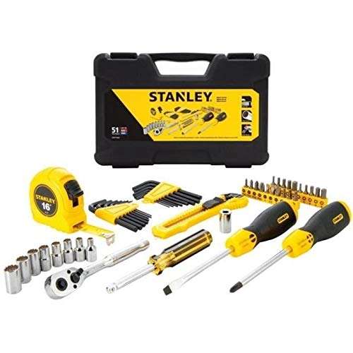 Stanley STMT0-74864 Tool Composition - Comes in a Durable Case – 51 Pieces - £34.83 @ Amazon