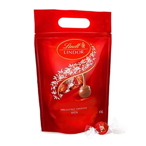 Lindt Lindor Milk Chocolate Truffles Bag - approx. 80 Balls, 1 kg £15.11 @ Amazon (£12.84/£14.35 subscribe and save)