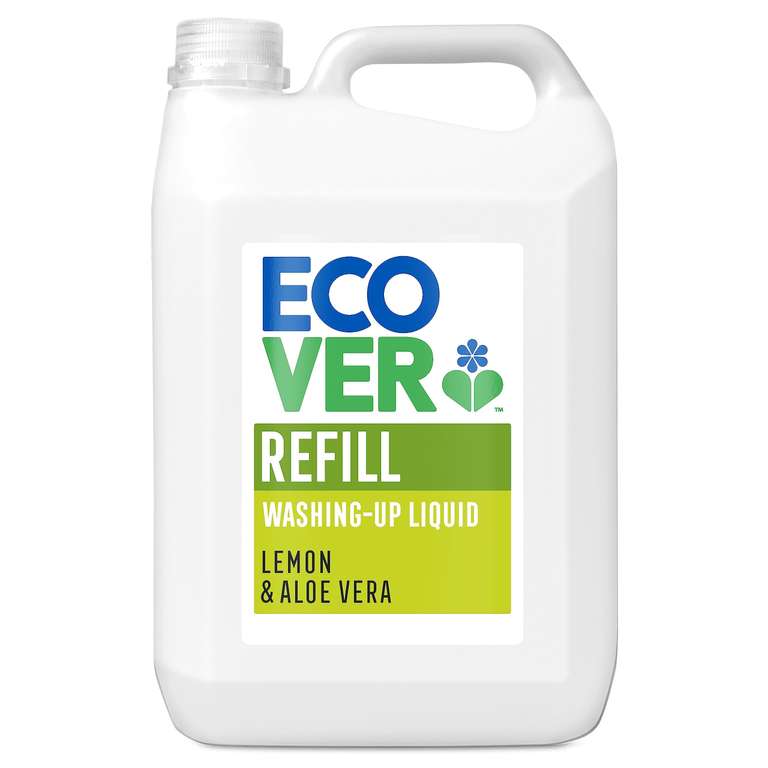 3x Ecover Lemon and Aloe Vera washing up liquid 5 litre refill (£27.18 S&S) with discount = £7.38 each)
