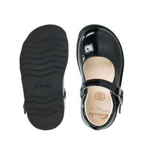 Crown Jump Toddler Black Patent £14 + Free click and collect @ Clarks