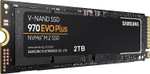 2TB - Samsung 970 EVO Plus PCIe Gen 3 x4 NVMe SSD - 3500MB/s, 3D TLC, 2GB Dram Cache, 1200 TBW - £132.96 @ Amazon Germany