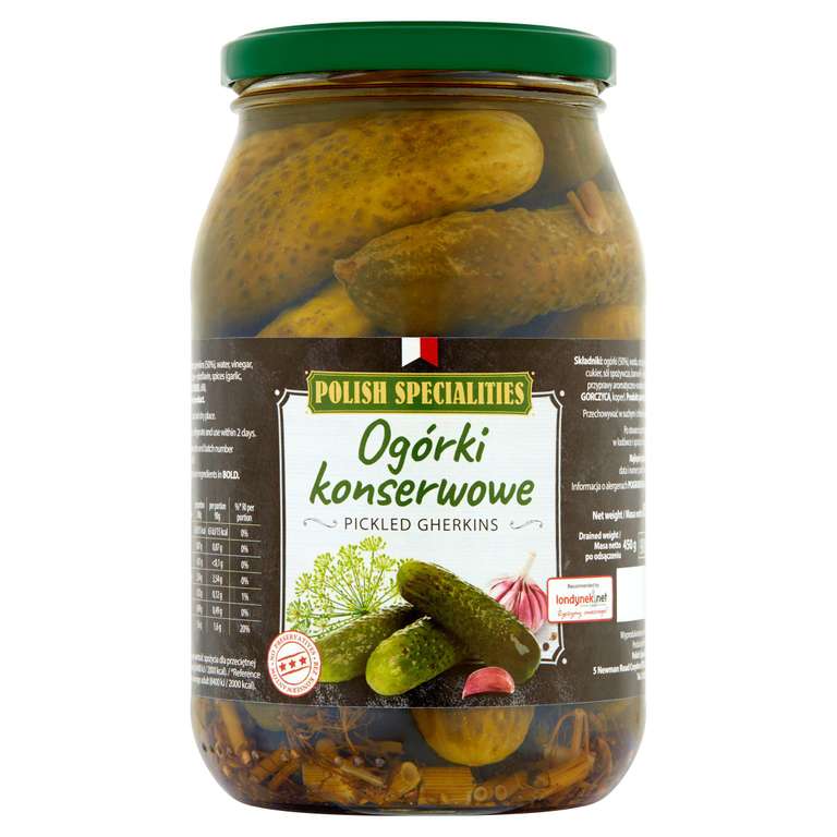 Polish Specialities Pickled Gherkins 850g - Nectar Price