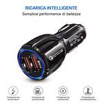 HORJOR 30w Car Charger, 2 Ports USB 3.0 Quick Charge Car - £3.44 @ Amazon