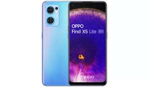 SIM Free OPPO Find X5 Lite 5G 256GB Mobile Phone Blue & Black for £299.99 free Click & Collect @ Argos