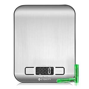 Etekcity Digital Kitchen Scales, Premium Stainless Steel Food Scales, Professional Food Weighing Scales with LCD Display £8.49 @ Amazon