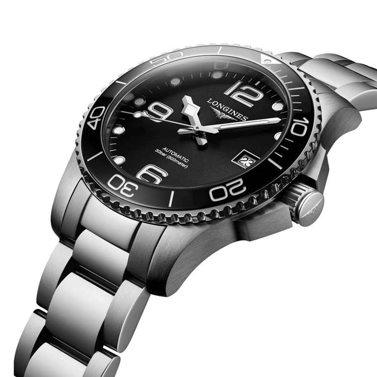 LONGINES HydroConquest 39mm Automatic Black Sunray Dial watch