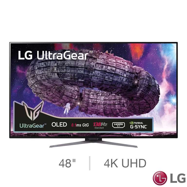 LG UltraGear 48GQ900-B Gaming Monitor - 48", 4K Ultra HD, 138Hz OLED, 0.1ms - £799.99 at Checkout (Members Only) From 10 July @ Costco