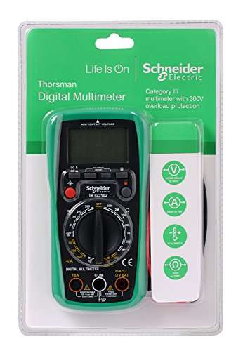Schneider Electric Thorsman - Digital Multimeter, Voltmeter/Ammeter/OHM AC DC Tester, 300V, CAT III, IMT23102 - £16.99 @ Amazon