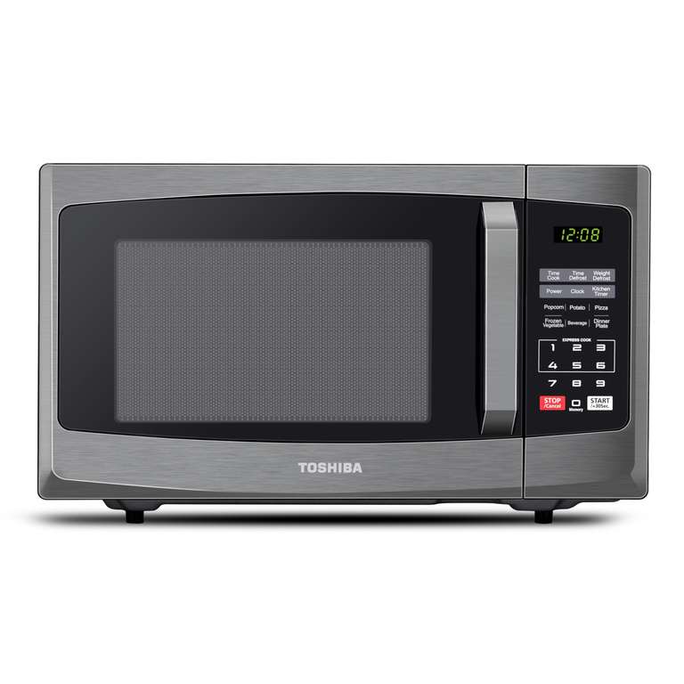 Toshiba 800w 23L Microwave Oven with Digital Display, Auto Defrost, One-touch Express Cook with 6 Pre-Programmed Auto Cook, and Easy Clean