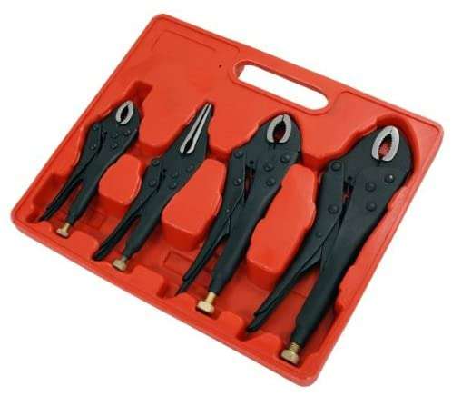 Neilsen ct0980 4 Piece Locking Mole Grip Pliers, Black - £14.19 @ Amazon