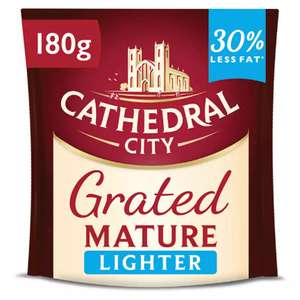 Cathedral City Grated Mature Lighter Cheese 180g - £1.50 @ ASDA
