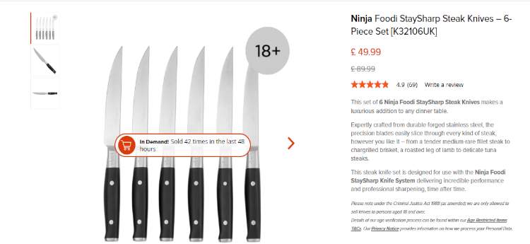 Ninja Foodi StaySharp Steak Knives [K32106UK], 6-Piece Set - £39.99 with  code - Delivered @ Ninja Kitchen