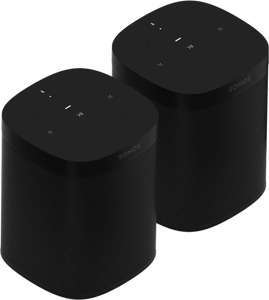 2 x Sonos One (Gen 2) Black/White Refurbished - £275 with 2 year warranty / £246.50 with UNiDAYS Discount code @ Sonos