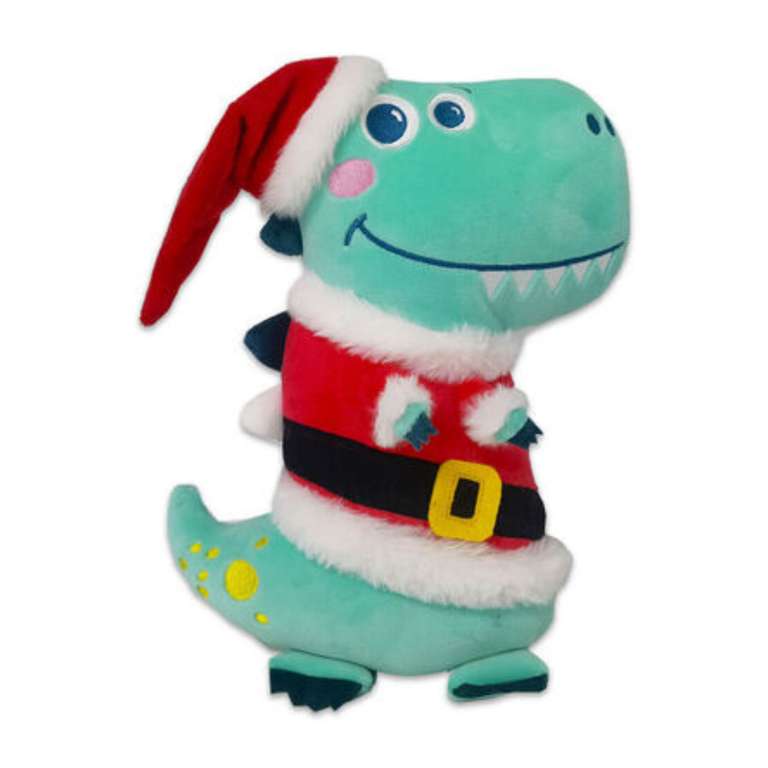 TWO Christmas Dex the Dino Plush Toys £10.20 (Click & Collect) using discount code @ The Works