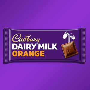 17 X Cadbury Dairy Milk Orange 180g Chocolate Bars £8 - Best Before 13/04/2022 @ Yankee Bundles