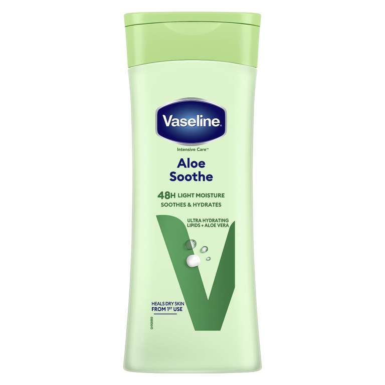 Vaseline Intensive Care Aloe Soothe Body Lotion heals and refreshes skin for dry skin 400 ml