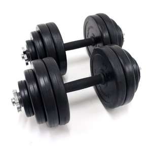 Bodymax Deluxe 30kg Rubber Dumbbell Kits £35.44 @ Amazon
