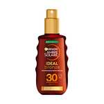 Garnier Ambre Solaire Ideal Bronze Protective Oil Sun Cream Spray SPF30 £7 / £6.65 S&S @ Amazon