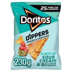 Doritos Dippers Sour Cream & Onion 230g (promotion pack with free whopper meal) In-store in Grimsby