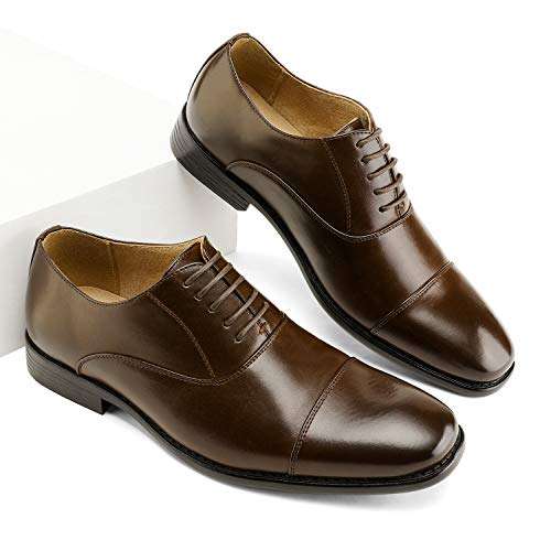 Bruno Marc Men's DP Lace Up Oxford Dress Shoes sizes 7, 9.5 and 13 £12.99 @ Amazon