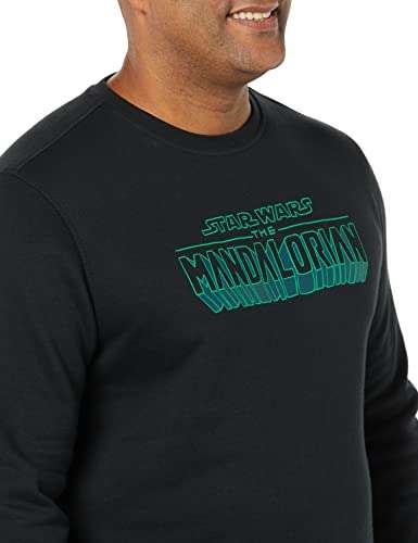 Amazon Essentials Disney Star Wars Mandalorion Men's Fleece Crewneck Sweatshirt Size L @ £6.89 @ Amazon