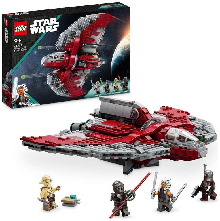 LEGO Star Wars Ahsoka Tano's T-6 Jedi Shuttle Set 75362 - Free C&C