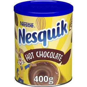 Nesquik Hot Chocolate 400 g (S&S £2.34/£2.21)