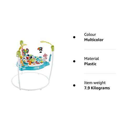 Fisher-Price Color Climbers Jumperoo, freestanding bouncing baby activity center with lights, music and toys, GWD42