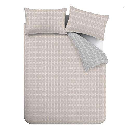 Content By Terence Conran Orby Ovals 200 Thread Count Cotton Super King Duvet Set, Natural