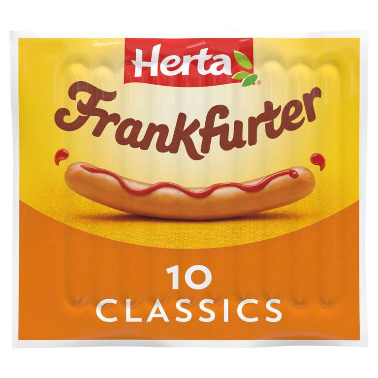 Herta Frankfurter Hot Dogs x10 350g - £1.89 @ Sainsburys