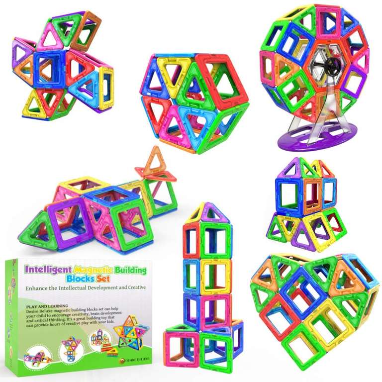 Deluxe Magnetic Building Blocks Gift 94PC Kids Magnetics Construction Block Games. Sold by TechStone Shop / FBA