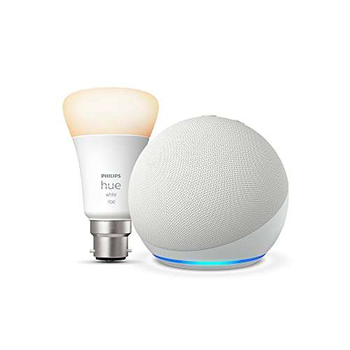 New Echo Dot + Philips Hue White Light - £31.99 @ Amazon