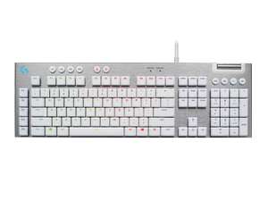 LOGITECH G815 Mechanical Gaming Keyboard with low profile tactile switches - White (free next day delivery + free collection)