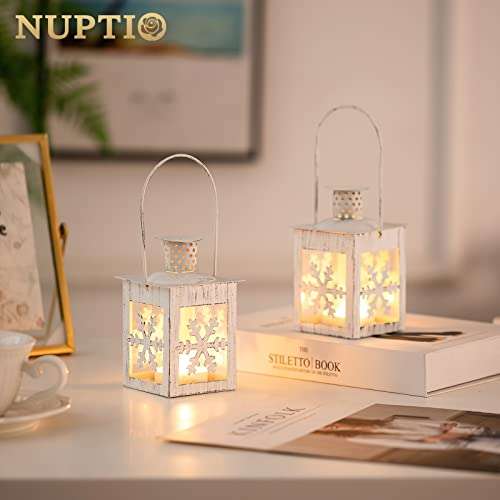 Nuptio 2 Pcs Decoative Candle Lanterns Indoor Tea Light Candle Holders - £6.49 with voucher, sold by Beauty Time 24 @ Amazon
