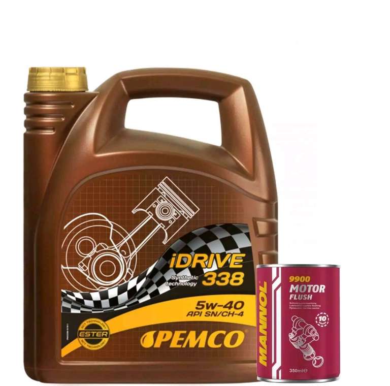 PEMCO 4L 5W-40 Fully Synthetic Engine Oil A3/B4+Engine Flush - £16.99 with code @ carouselcarparts / eBay